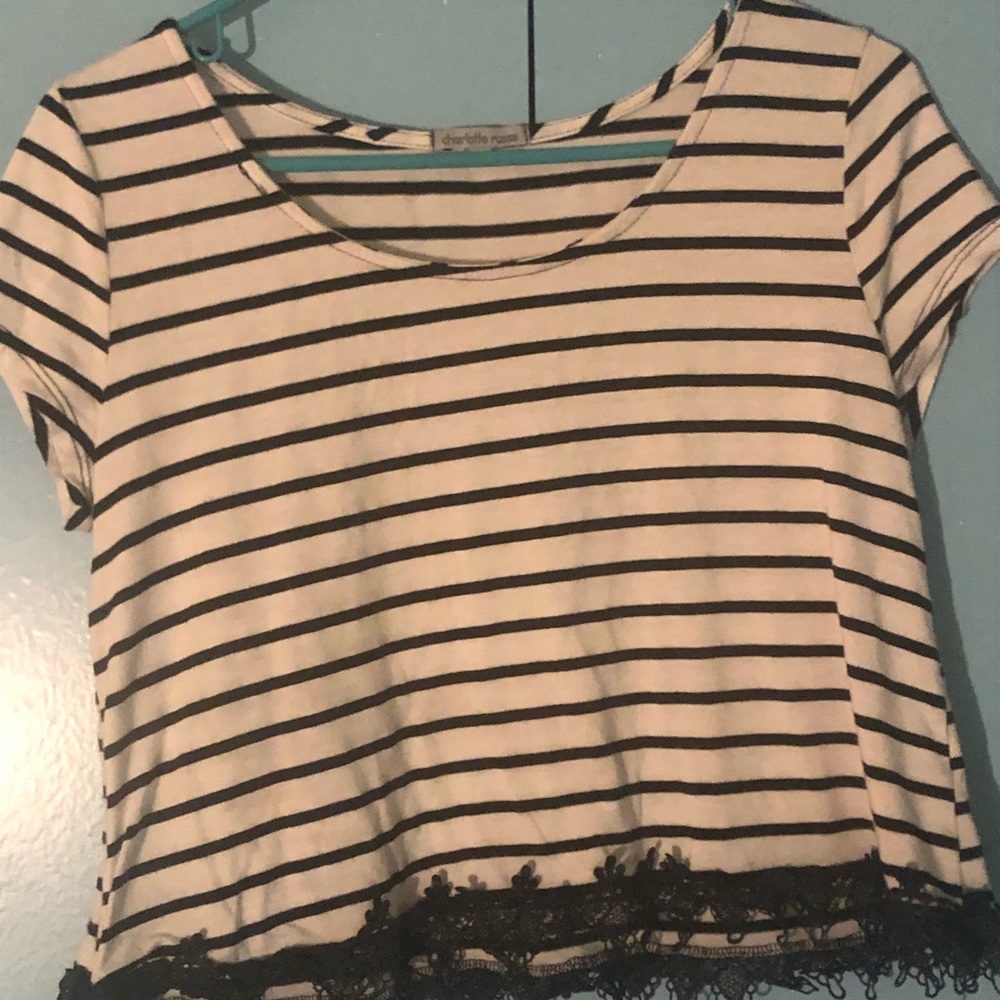 Black and white striped shirt